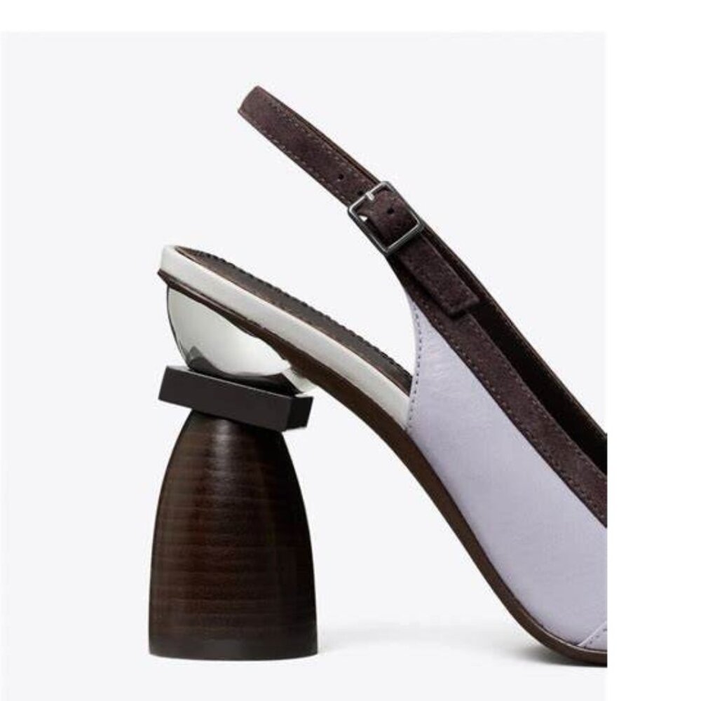 Tory Burch Marquetry Block heel shoe - Picture 3 of 3